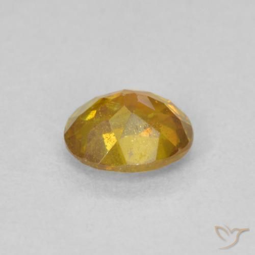 9,17 ctw natürlicher Medium Light-Orange Sphalerit, Oval, VS-SI