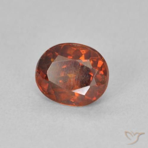9,17 ctw natürlicher rötlich-orange Sphalerit, Oval, SI