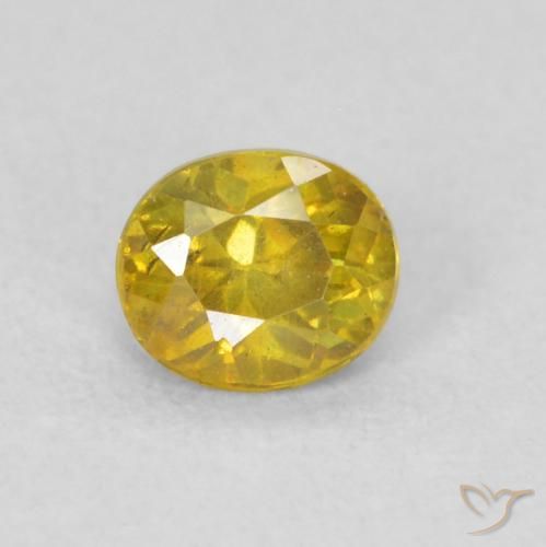 0.27ct Natürlicher Golden Sphalerit, Oval, VS-SI