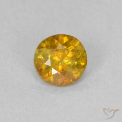 0.29ct Natürlicher bräunlich-orange Sphalerit, Runden, SI