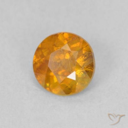 9,17 ctw natürlicher Honig-orange Sphalerit, Runden, SI