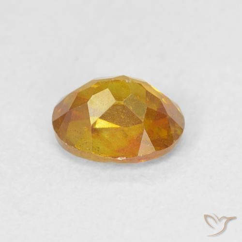 9,17 ctw natürlicher Aprikose Orange Sphalerit, Oval, VS-SI