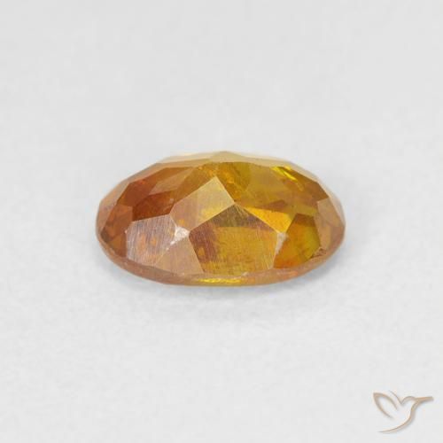 9,17 ctw natürlicher Mittelorange Sphalerit, Oval, VS-SI