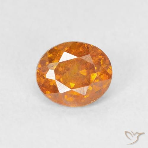 0.51ct Natürlicher hellorange Sphalerit, Oval, SI