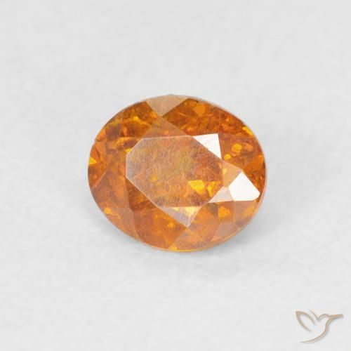9,17 ctw natürlicher hellorange Sphalerit, Oval, SI
