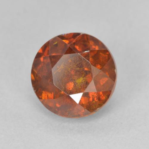 9,17 ctw natürlicher rötlich-orange Sphalerit, Runden, SI