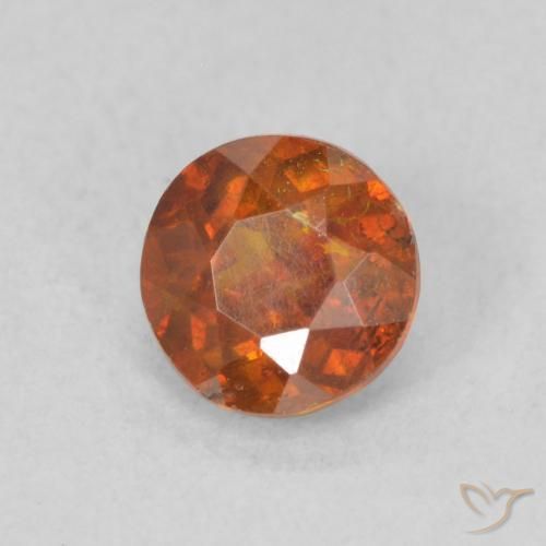 9,17 ctw natürlicher rötlich-orange Sphalerit, Runden, SI
