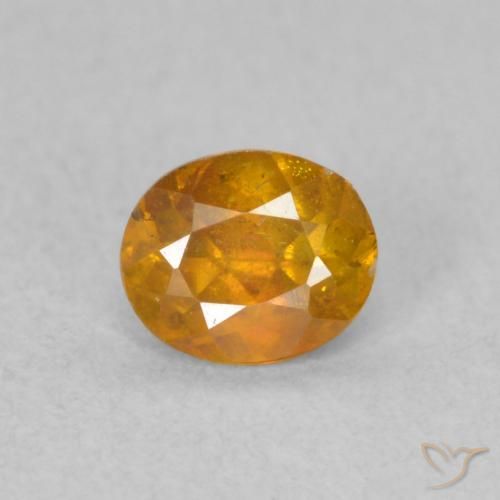 0.50ct Natürlicher gold-braun Sphalerit, Oval, SI