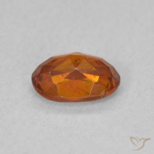 9,17 ctw natürlicher Mittelorange Sphalerit, Oval, SI