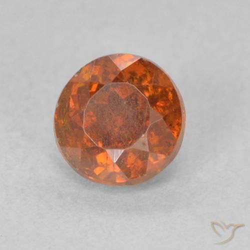 9,17 ctw natürlicher Medium Dark-Orange Sphalerit, Runden, SI