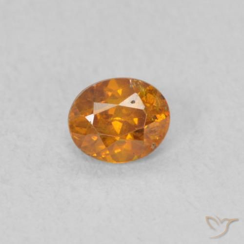 0.33ct Natürlicher tieforange Sphalerit, Oval, SI