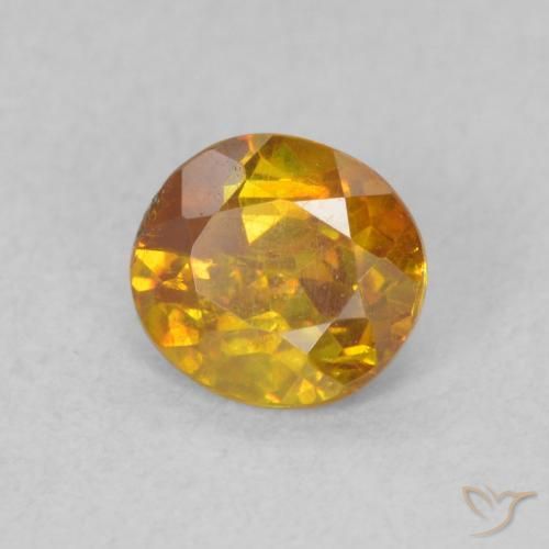 9,17 ctw natürlicher Erde Orange Sphalerit, Oval, SI