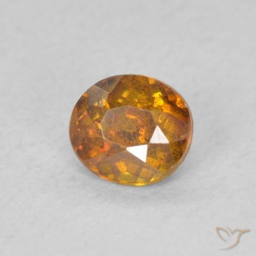 9,17 ctw natürlicher Erde Orange Sphalerit, Oval, SI