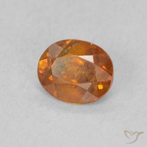 9,17 ctw natürlicher Medium Dark-Orange Sphalerit, Oval, SI
