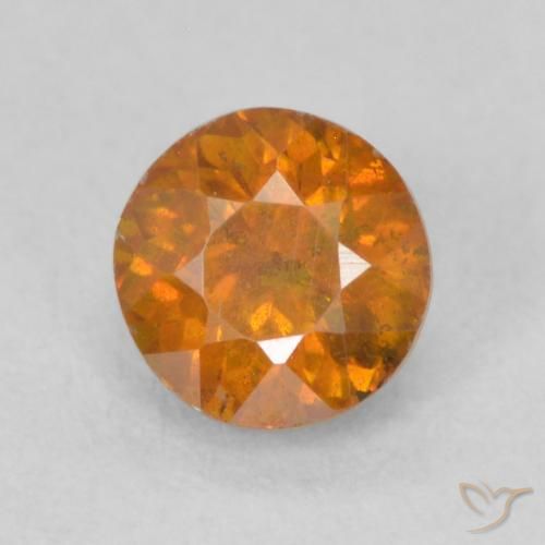 0.64ct Natürlicher Apfelwein Sphalerit, Runden, SI