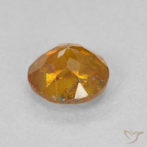9,17 ctw natürlicher hellorange Sphalerit, Runden, SI