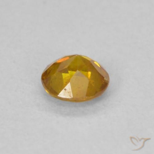 9,17 ctw natürlicher gold-orange Sphalerit, Runden, SI