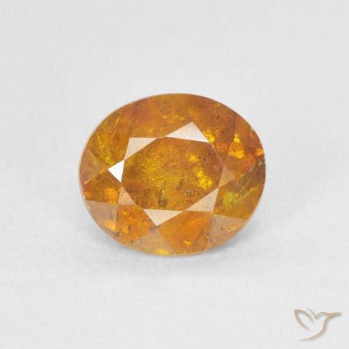 1.25ct Natürlicher Honig-orange Sphalerit, Oval, SI