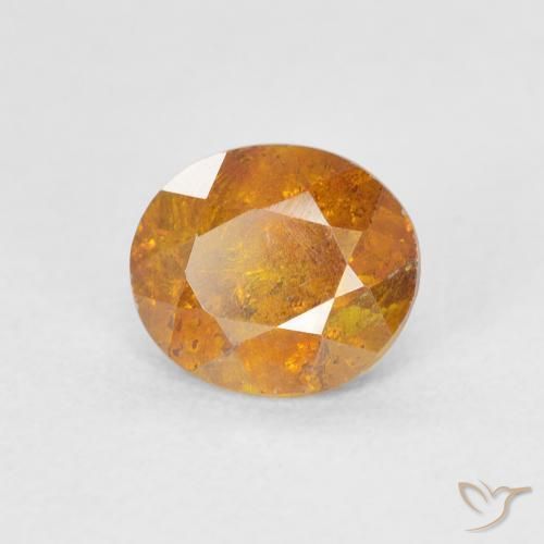 9,17 ctw natürlicher Honig-orange Sphalerit, Oval, SI