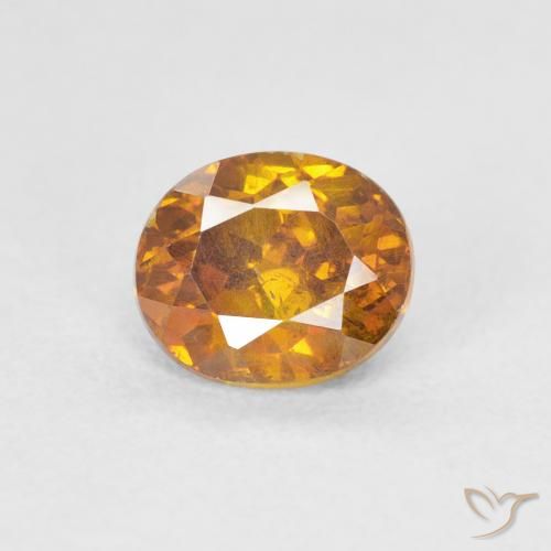 1.25ct Natürlicher gold-braun Sphalerit, Oval, SI