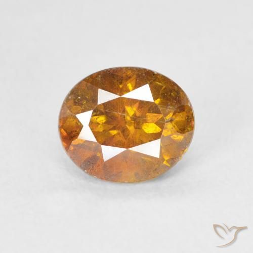 1.44ct Natürlicher Erde Orange Sphalerit, Oval, SI