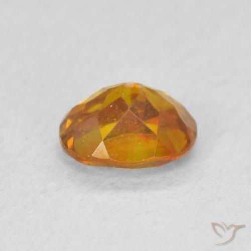 9,17 ctw natürlicher Mittelorange Sphalerit, Oval, SI