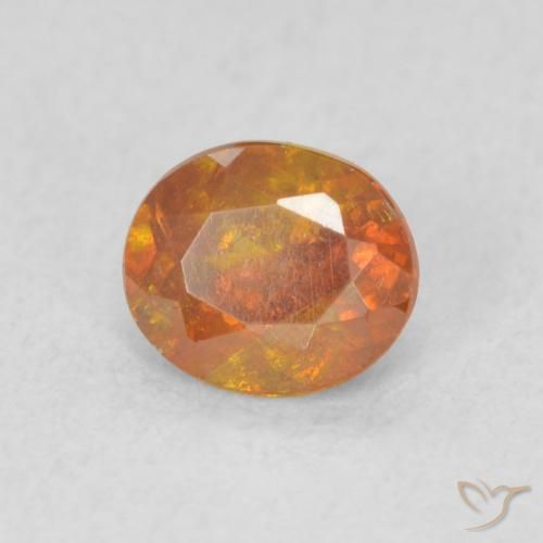 9,17 ctw natürlicher Erde Orange Sphalerit, Oval, SI