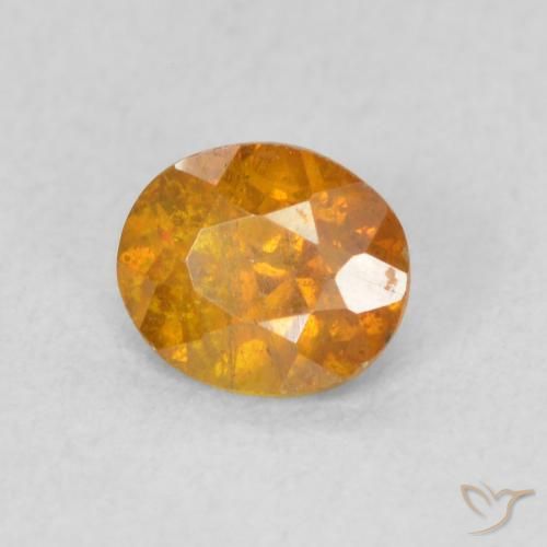 9,17 ctw natürlicher hellorange Sphalerit, Oval, SI