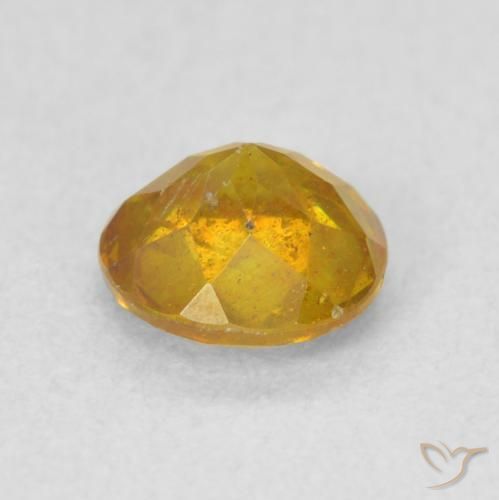 9,17 ctw natürlicher gold-orange Sphalerit, Runden, SI