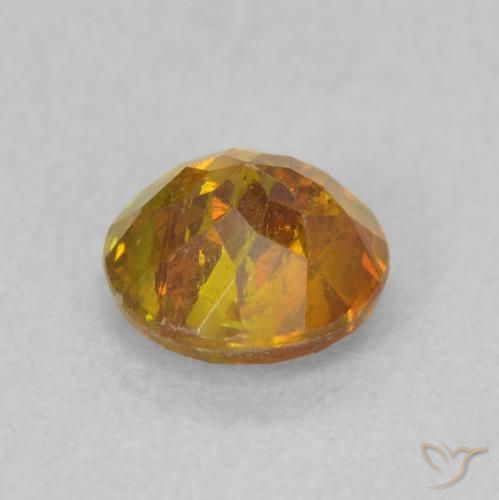 9,17 ctw natürlicher Mittelorange Sphalerit, Runden, SI