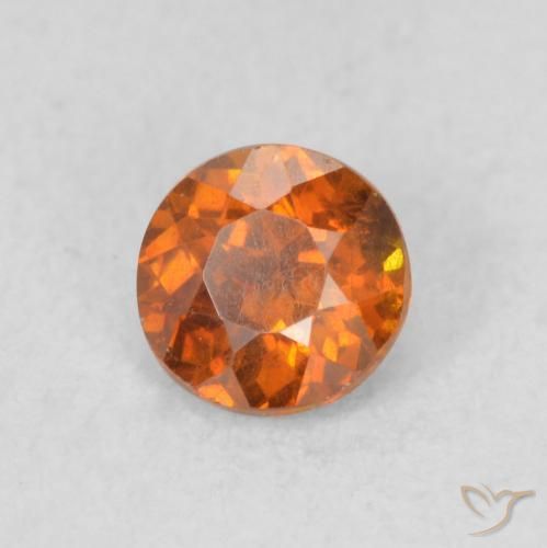 9,17 ctw natürlicher Medium Dark-Orange Sphalerit, Runden, SI