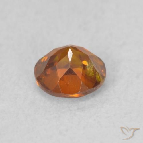 9,17 ctw natürlicher Medium Dark-Orange Sphalerit, Runden, SI