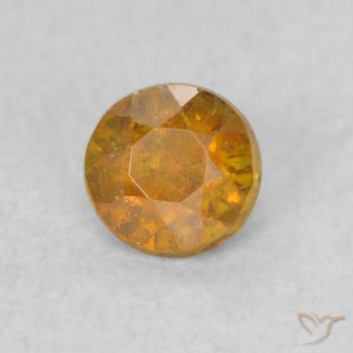9,17 ctw natürlicher Medium Light-Orange Sphalerit, Runden, SI