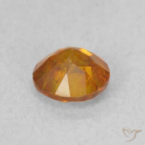 9,17 ctw natürlicher Amber Orange Sphalerit, Runden, SI