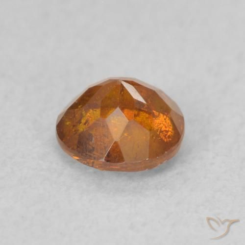 9,17 ctw natürlicher Amber Orange Sphalerit, Runden, SI