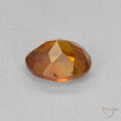 9,17 ctw natürlicher tieforange Sphalerit, Oval, SI