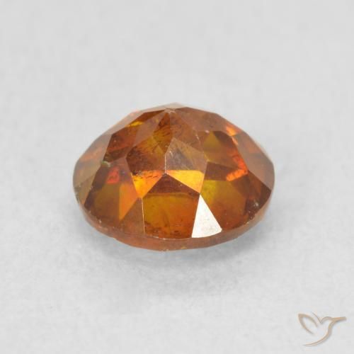 9,17 ctw natürlicher rötlich-orange Sphalerit, Runden, SI
