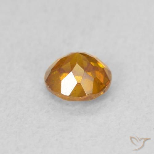 9,17 ctw natürlicher Honig-orange Sphalerit, Runden, SI