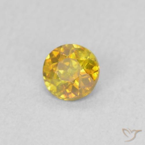 9,17 ctw natürlicher Gold-Orange Sphalerit, Runden, VS-SI