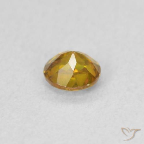 9,17 ctw natürlicher Gold-Orange Sphalerit, Runden, VS-SI