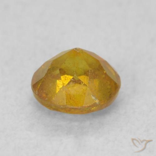 9,17 ctw natürlicher Orange-Gold Sphalerit, Runden, SI