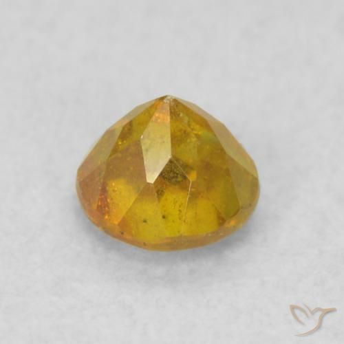 9,17 ctw natürlicher Gold-Orange Sphalerit, Runden, SI