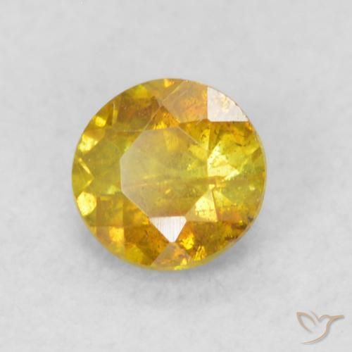 9,17 ctw natürlicher Gold-Orange Sphalerit, Runden, SI