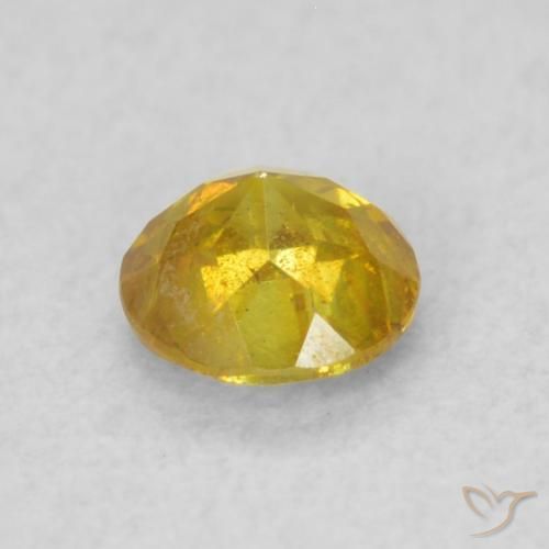 9,17 ctw natürlicher Gold-Orange Sphalerit, Runden, SI