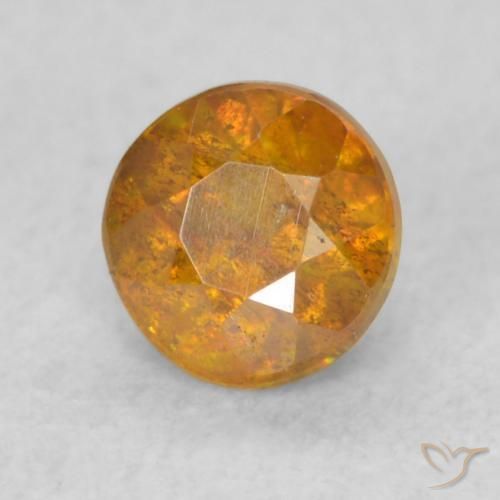 9,17 ctw natürlicher Medium Light-Orange Sphalerit, Runden, SI