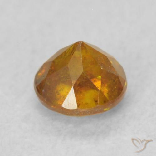 9,17 ctw natürlicher Medium Light-Orange Sphalerit, Runden, SI