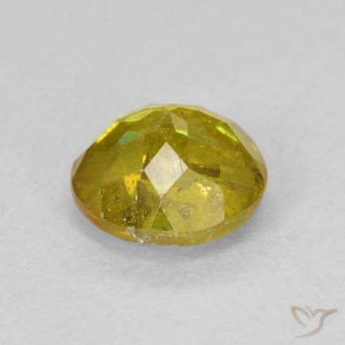 9,17 ctw natürlicher gelblich-gold Sphalerit, Runden, SI