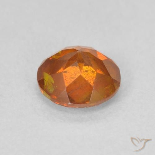 9,17 ctw natürlicher Medium Dark-Orange Sphalerit, Runden, SI