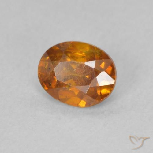 9,17 ctw natürlicher Erde Orange Sphalerit, Oval, SI