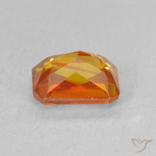 9,17 ctw natürlicher Mittelorange Sphalerit, Oktagonschliff, VS-SI